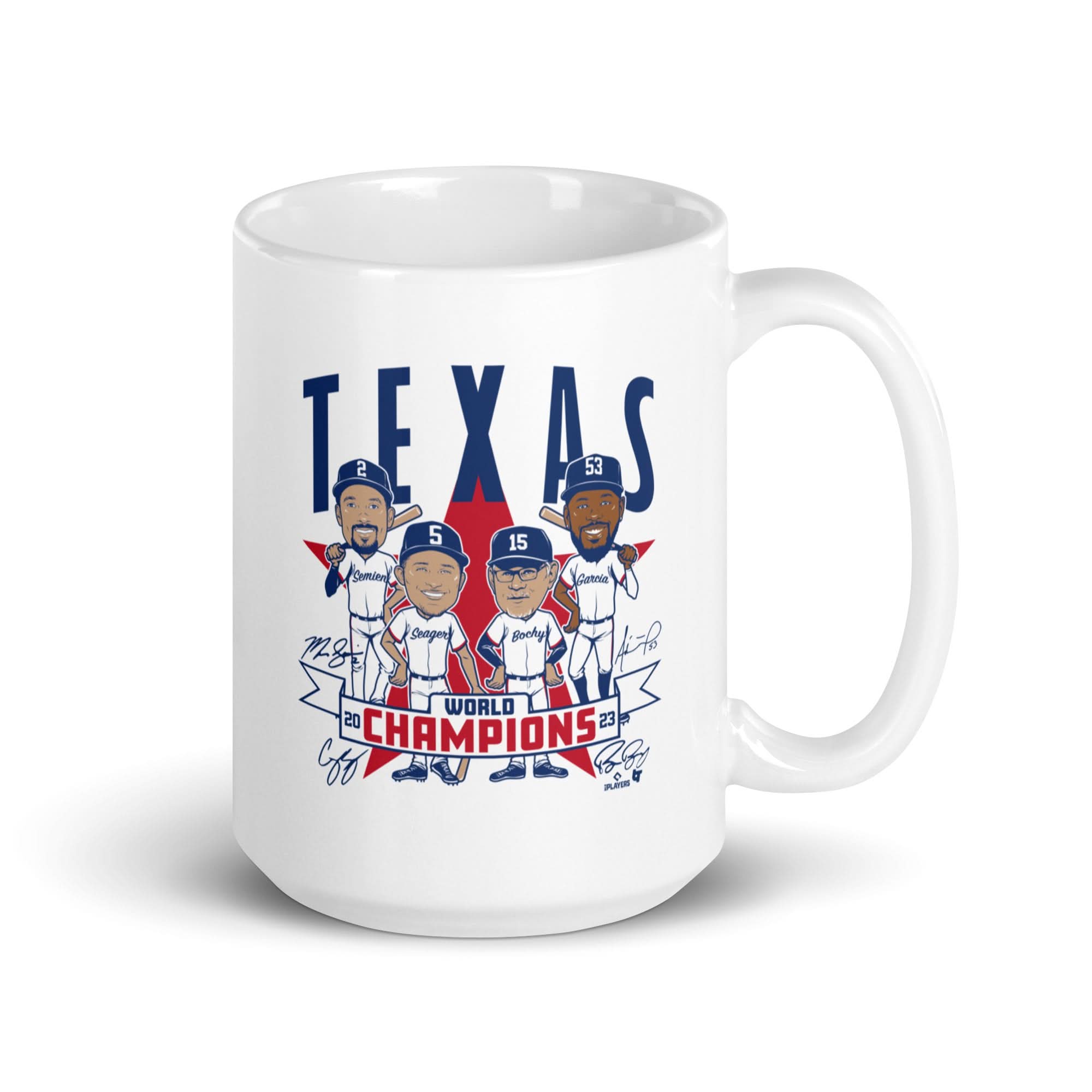 Texas Baseball: World Champions Caricatures Mug 1