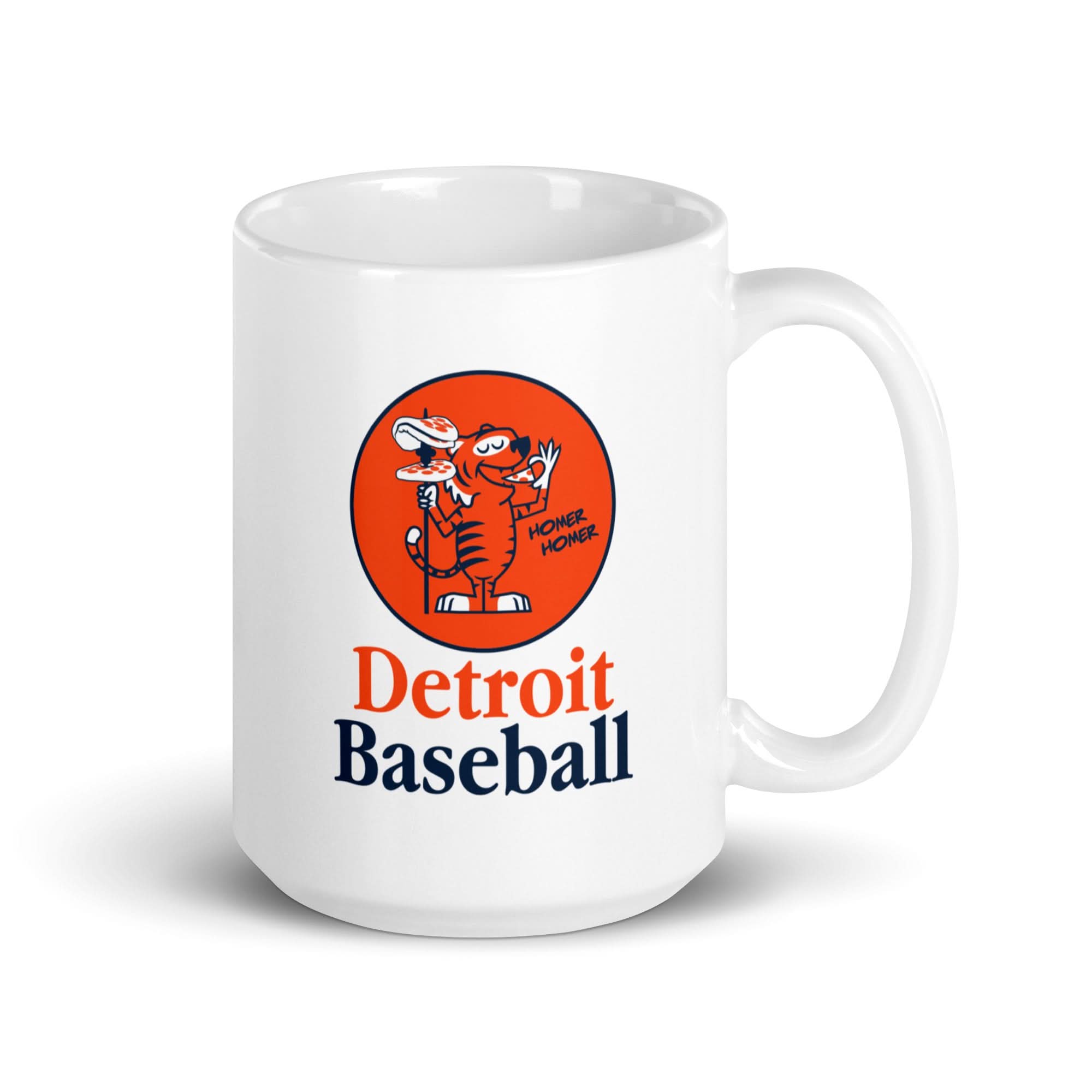 Detroit Baseball Pizza Spear Mug 1