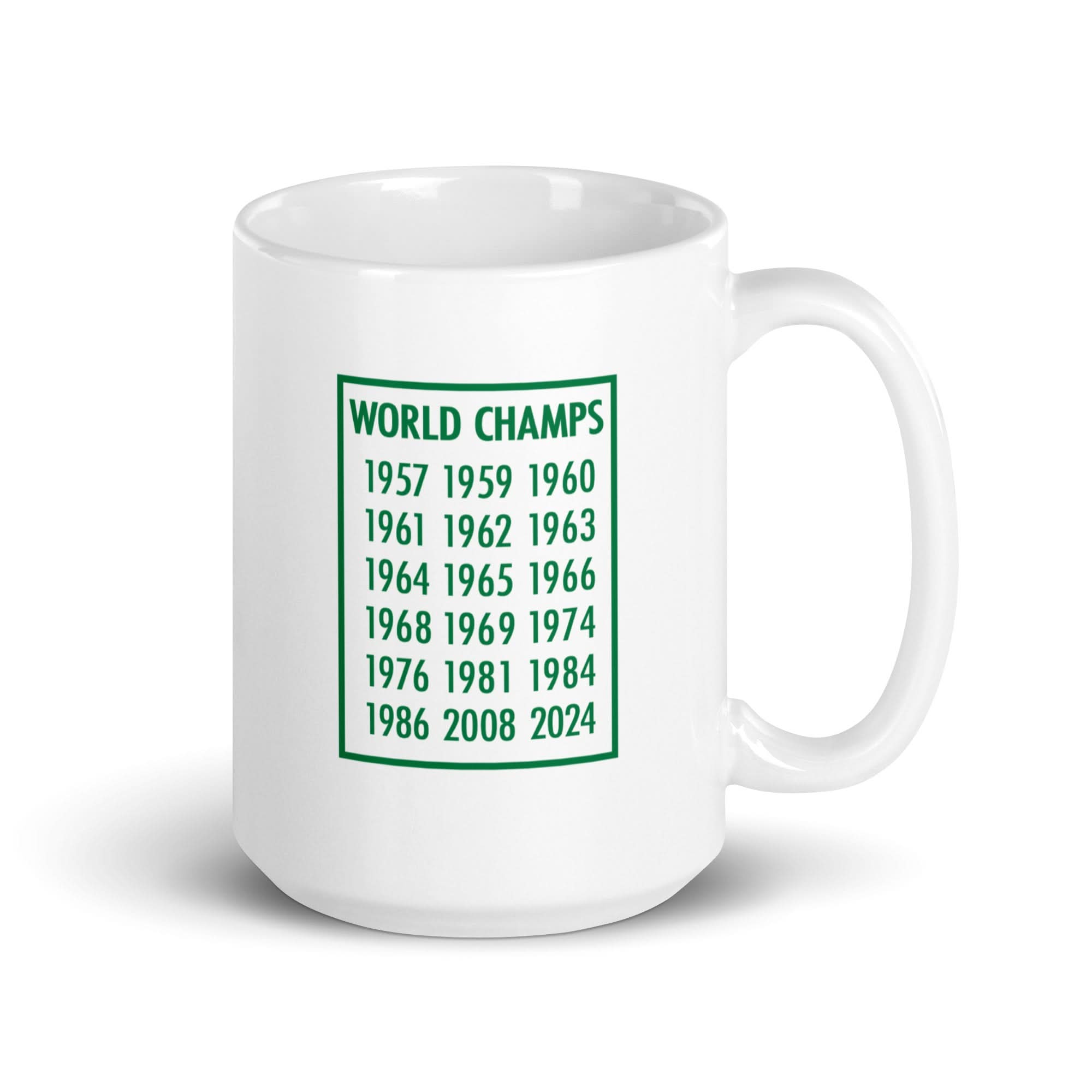 Boston Basketball: 18-Time World Champions Mug 1