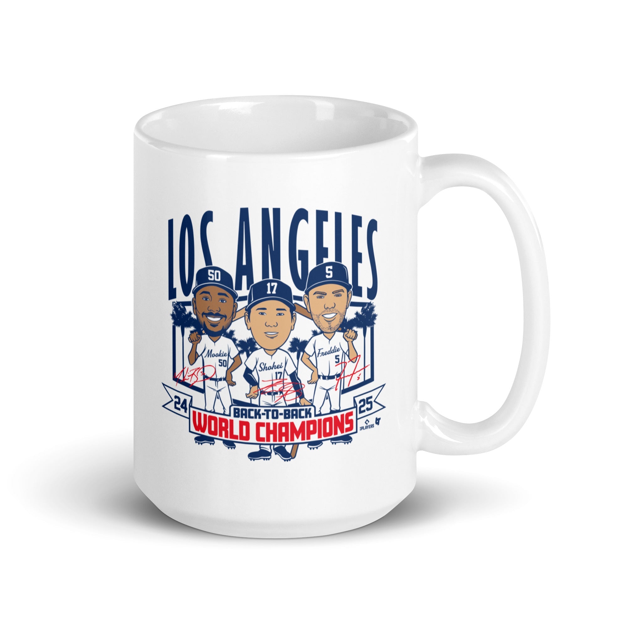 Los Angeles Baseball: Back-to-Back World Champs Caricatures 1