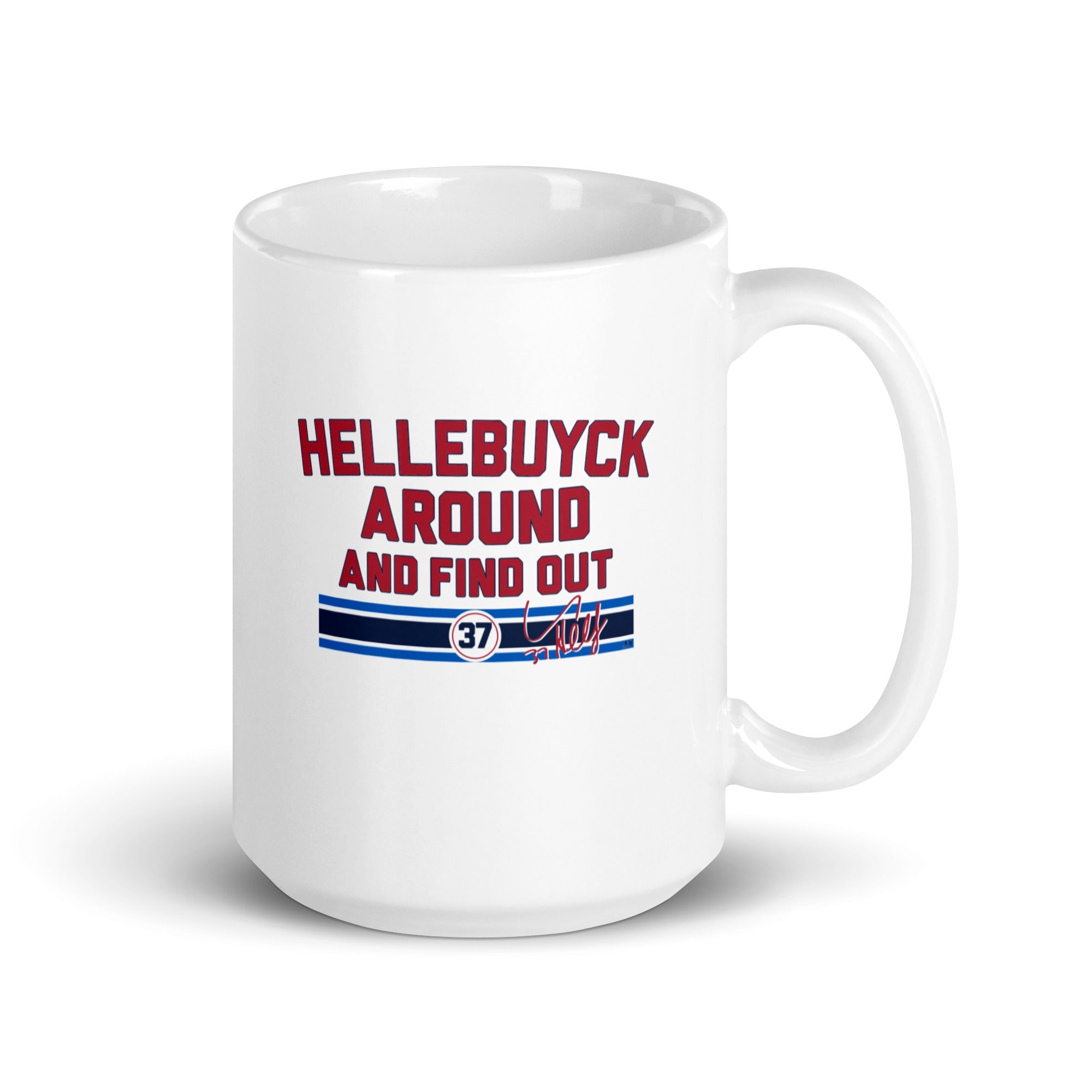 Connor Hellebuyck Around and Find Out Mug 1