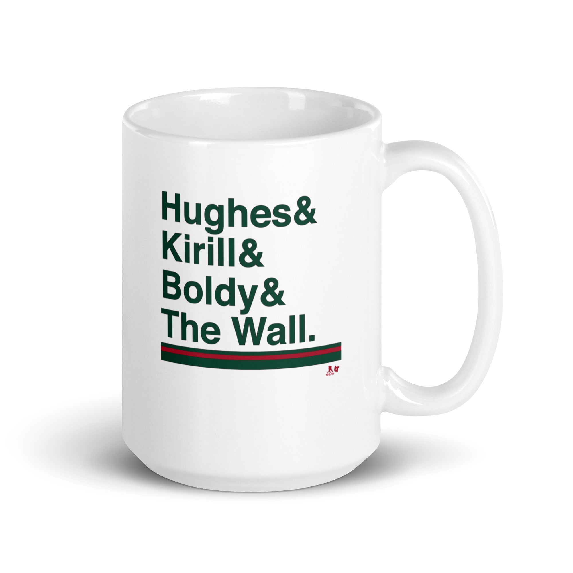 Minnesota Hockey Ampersand: Hughes & Kirill & Boldy & The Wall Mug 1