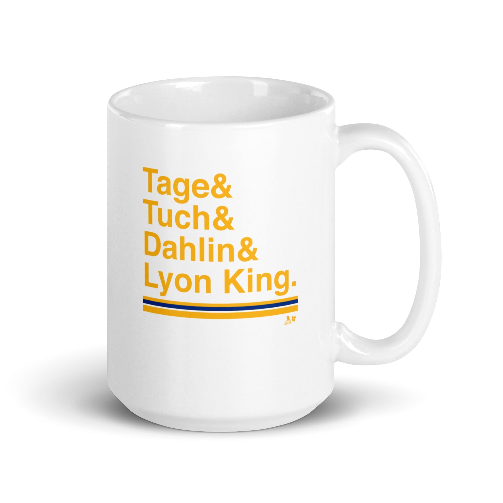 Buffalo Hockey Ampersand: Tage & Tuch & Dahlin & Lyon King Mug 1