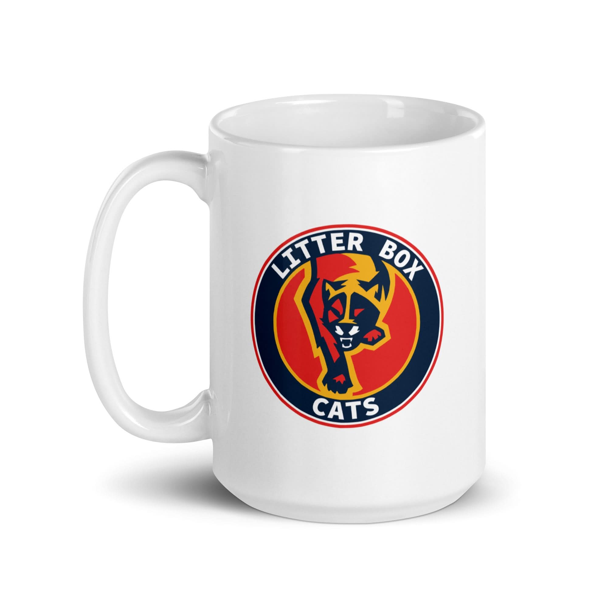 For Hockey Fans: Litter Box Cats Logo Mug 5