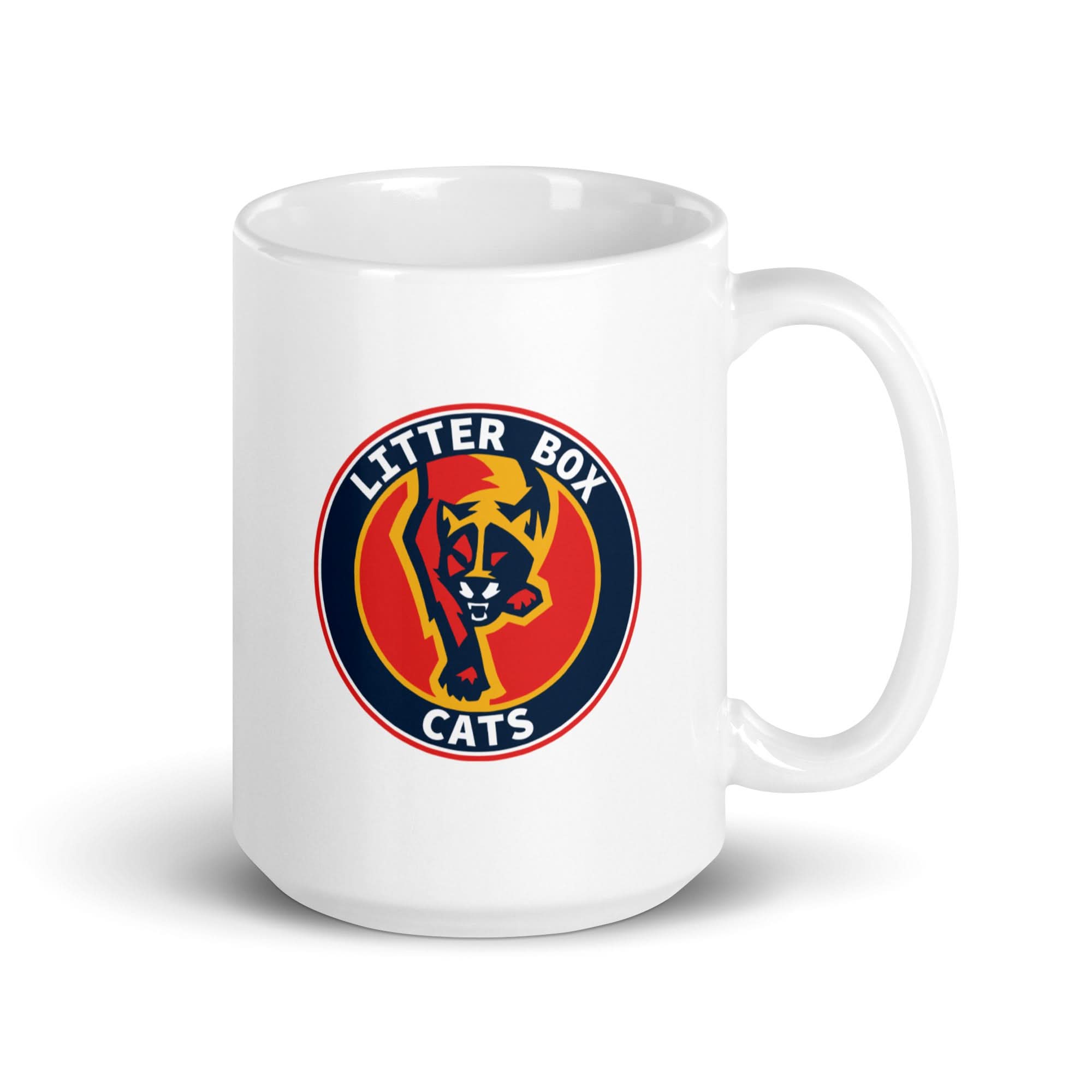 For Hockey Fans: Litter Box Cats Logo Mug 4