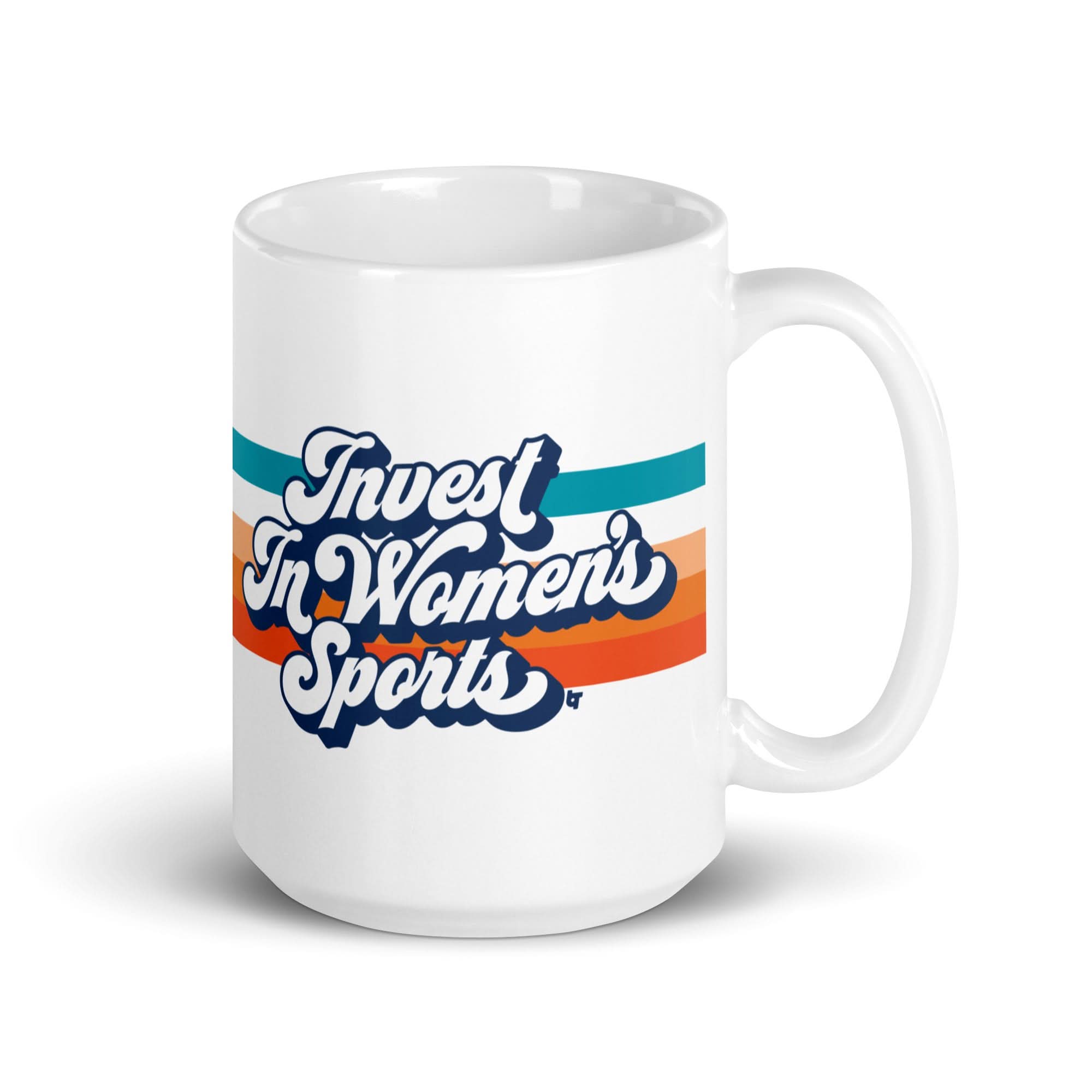 Invest In Women's Sports Script Mug 4