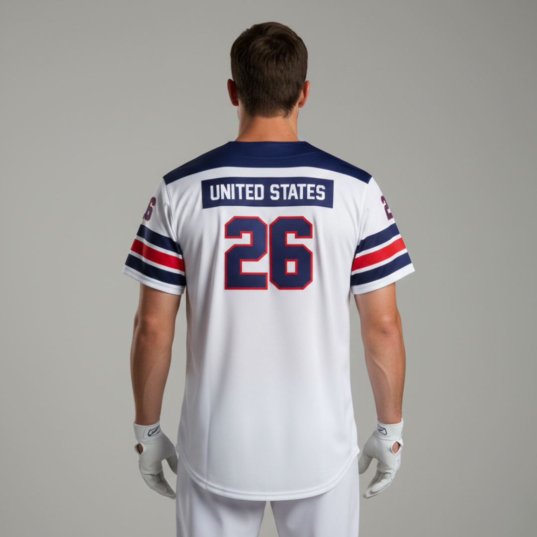 USA 2026 Performance Baseball Jersey White
