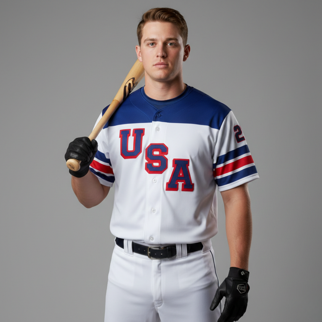 USA 2026 Performance Baseball Jersey White