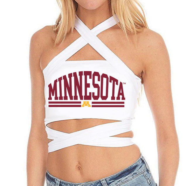 Minnesota White Multi Way Bandeau Top | lojobands 5