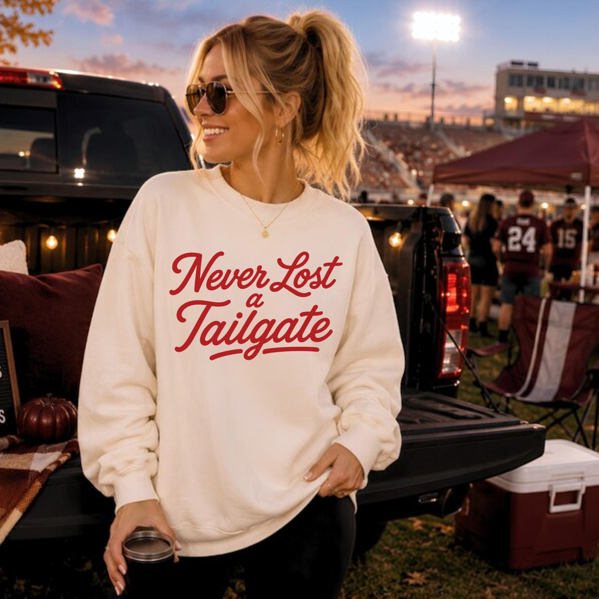 Never Lost a Tailgate Graphic Sweatshirt 1