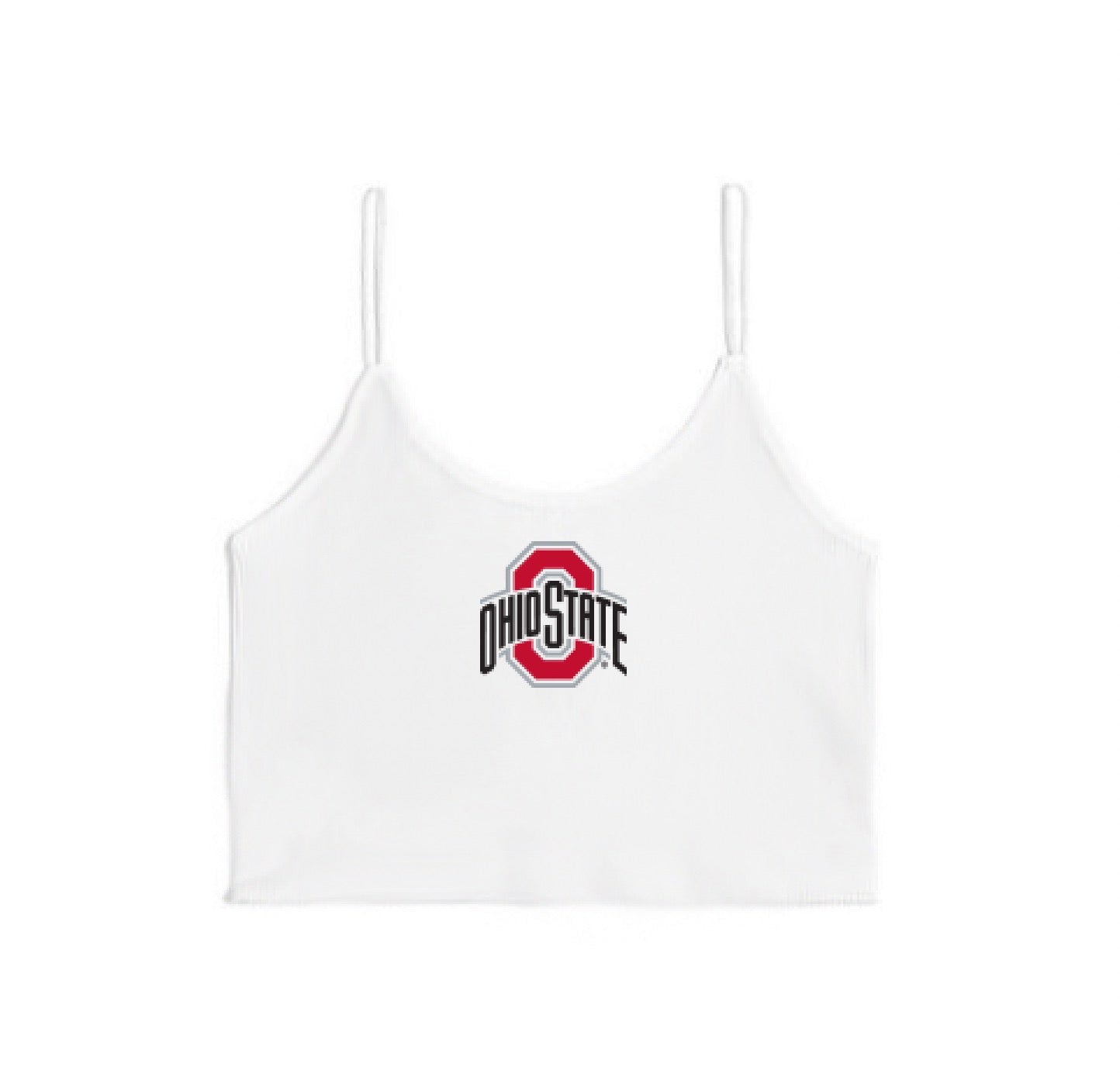 Ohio State OSU Buckeyes White Spaghetti Tank 4