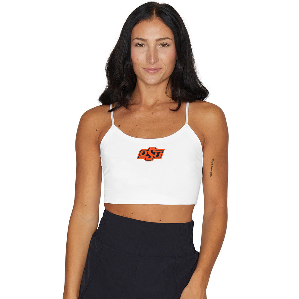 Oklahoma State White Spaghetti Tank | lojobands