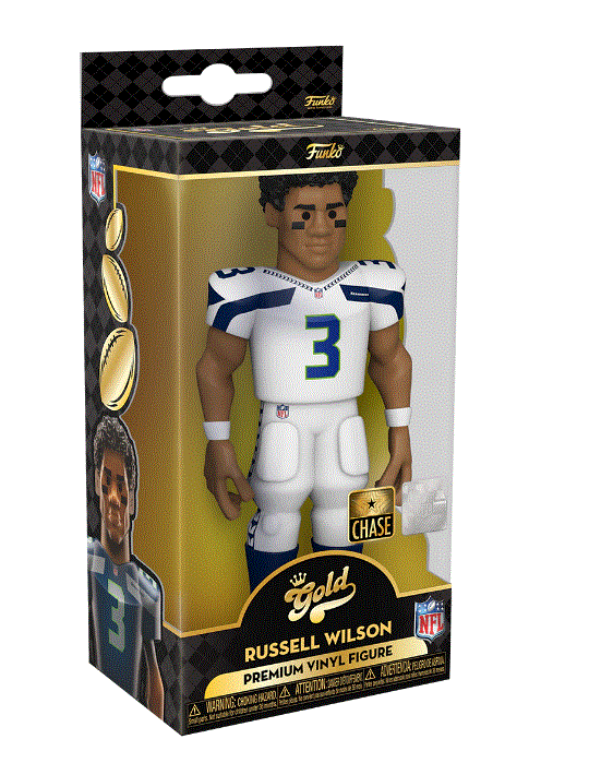 Funko NFL: Seattle Seahawks - Russell Wilson 5" Vinyl Gold Figure (with Chase) 4