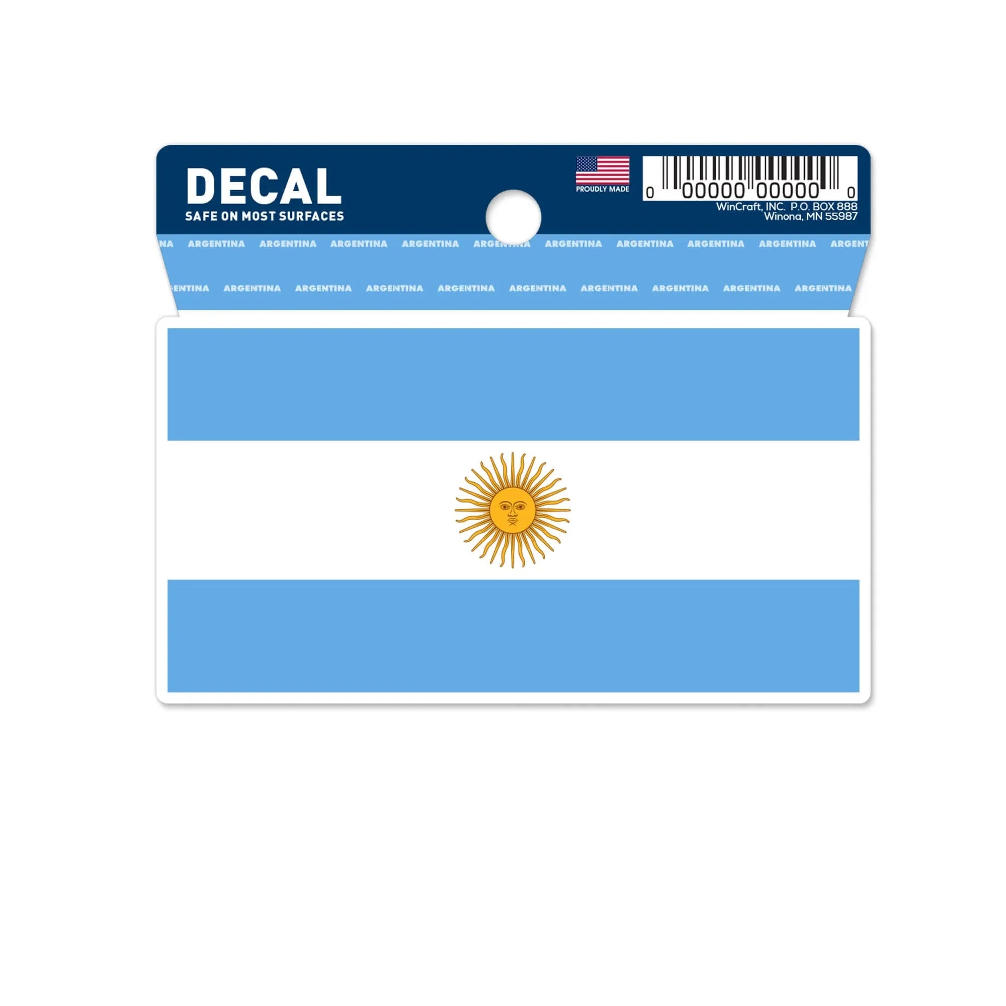 Wincraft Argentina Flag Decal (3"x4") 1