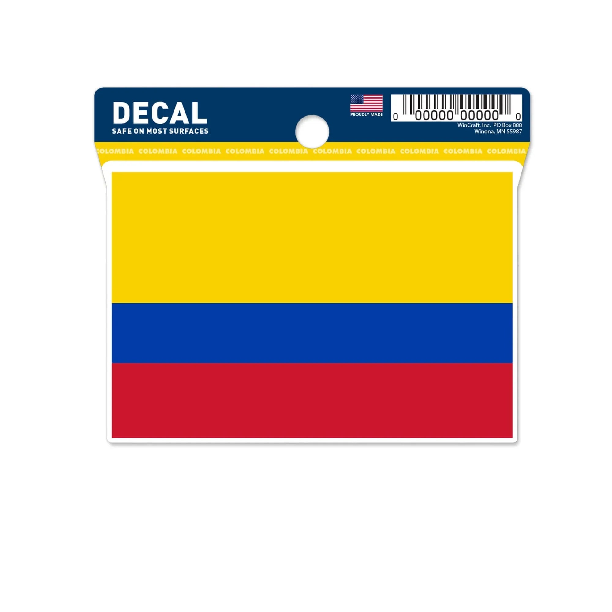 Wincraft Colombia Flag Decal (3"x4") 1