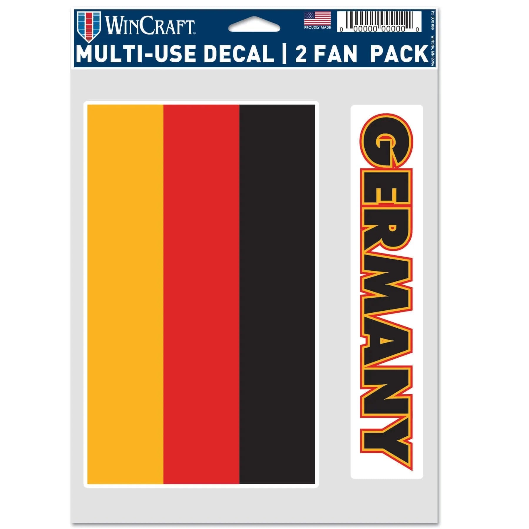 Wincraft Germany Flag Multi-Use Decal (5.5"x7.75") 1