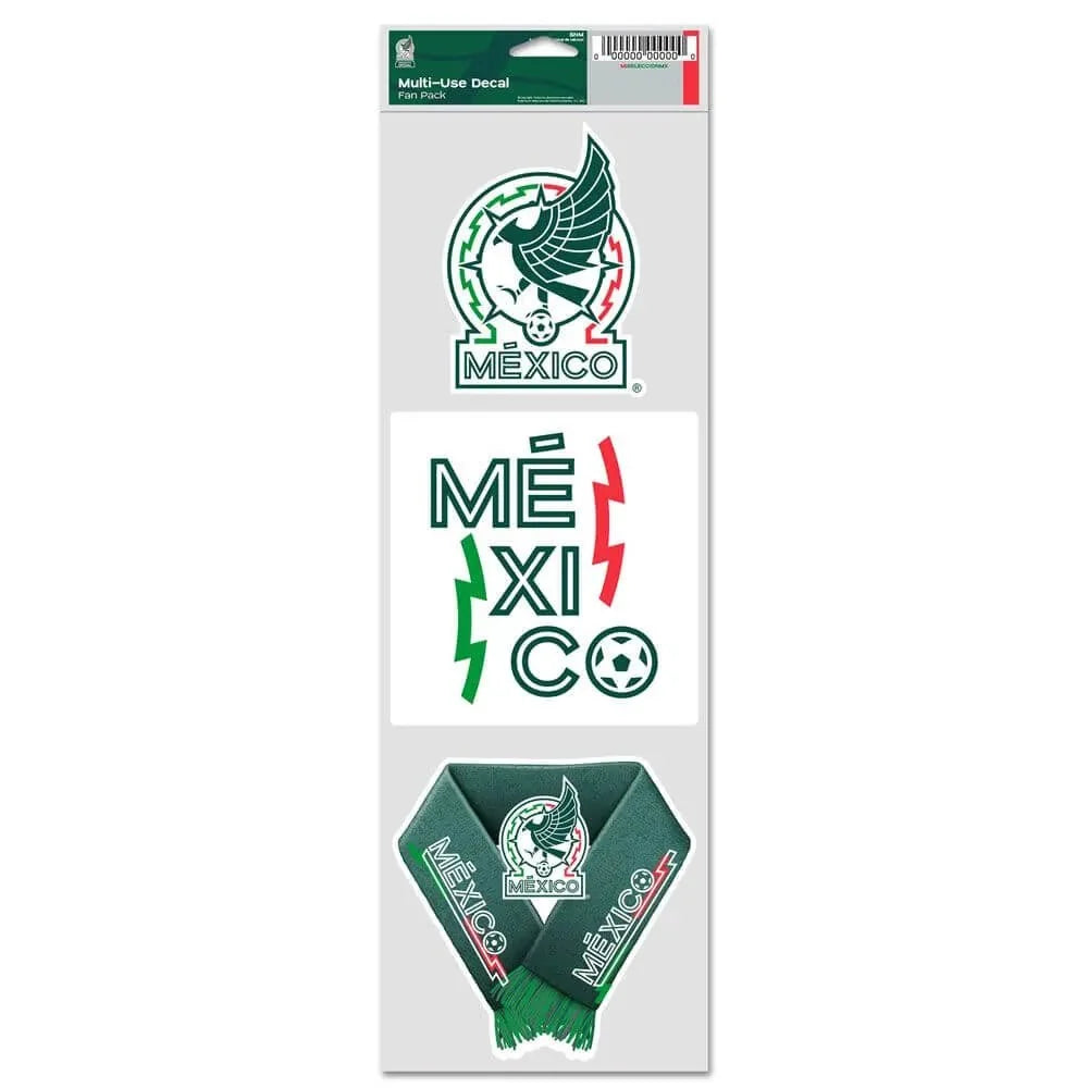 Wincraft Mexico 3.75x12 Multi-Use Decal Fan Pack 1