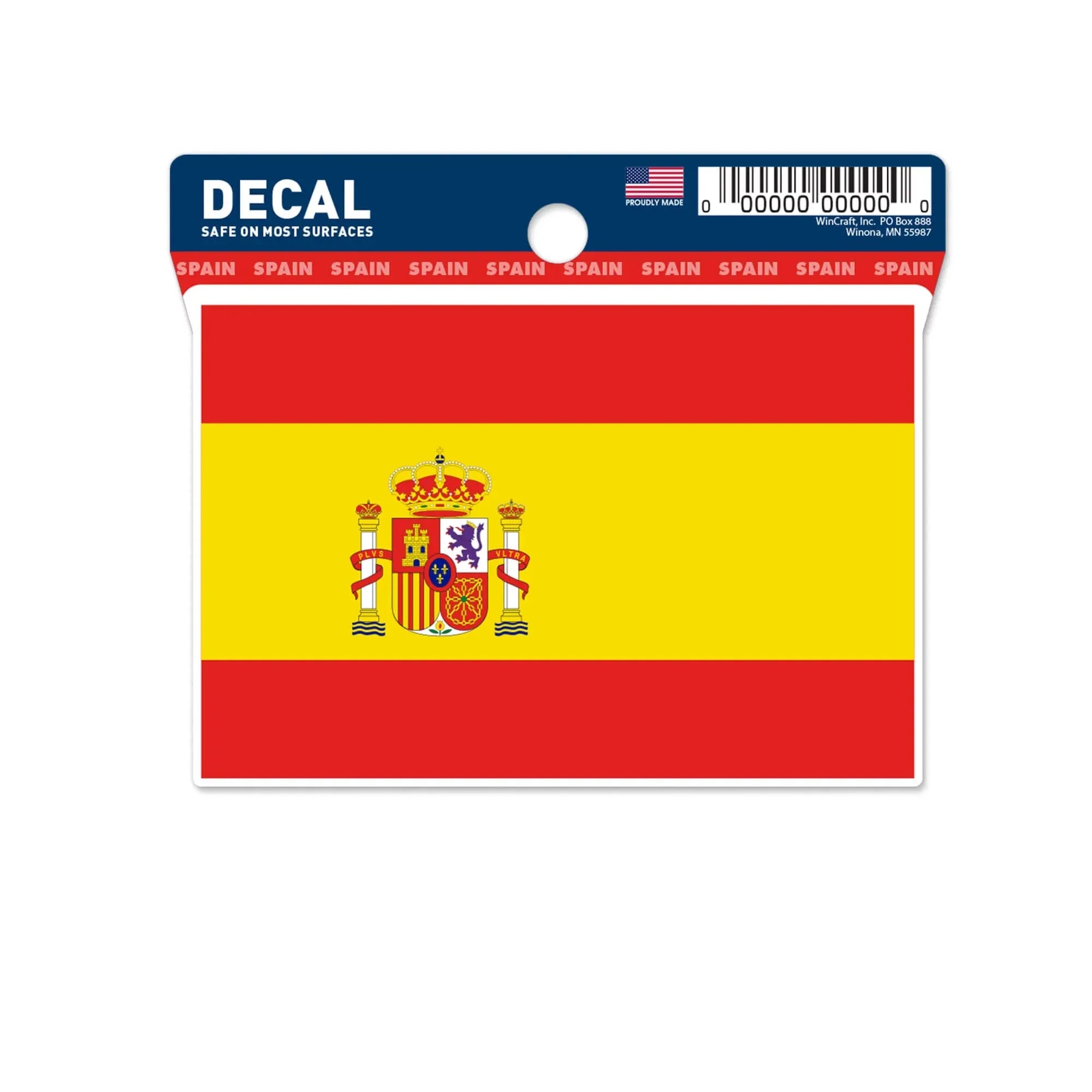 Wincraft Spain Flag Decal (3"x4") 1