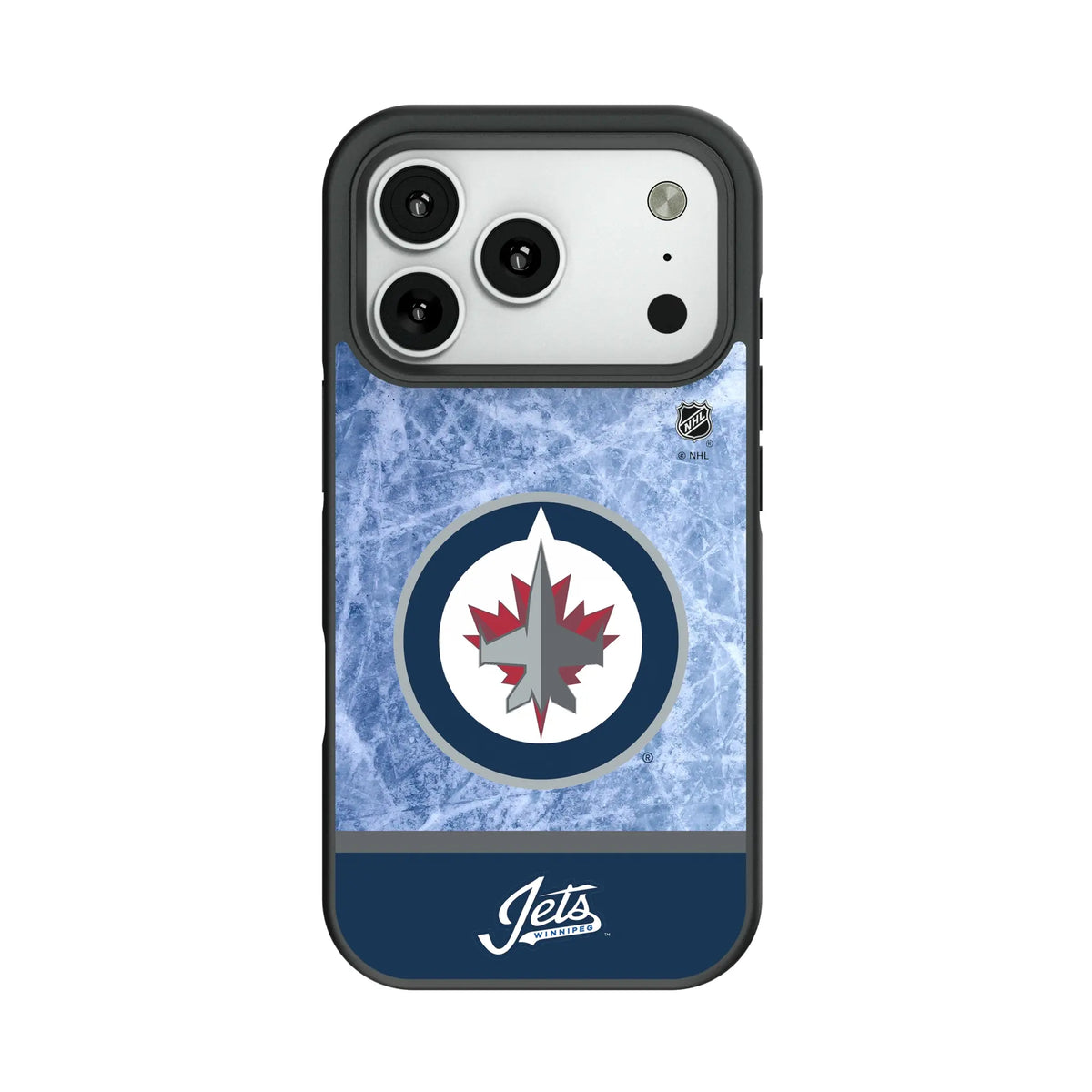 Winnipeg Jets Ice Wordmark Bump Phone Case for Apple iPhone 1