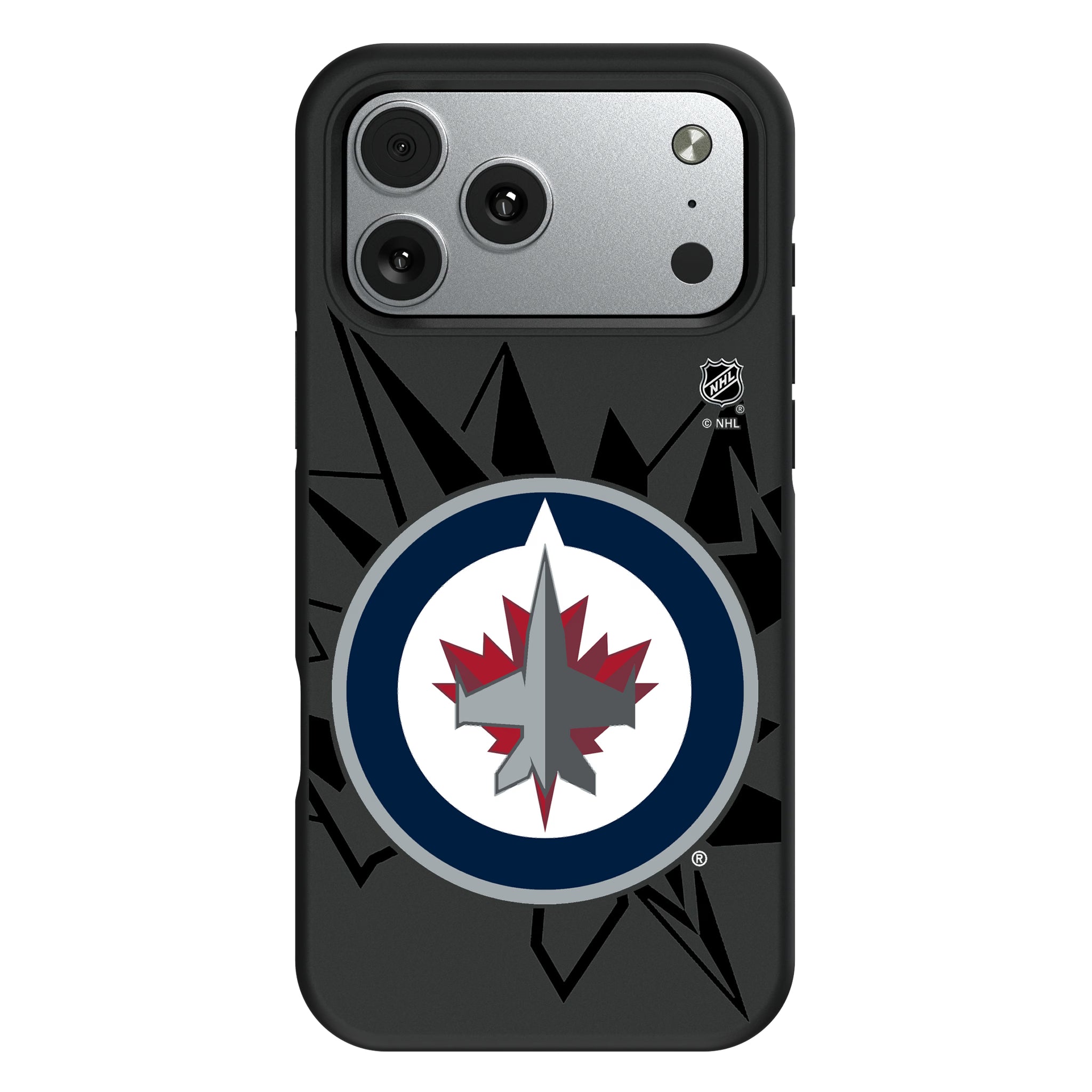 Winnipeg Jets Monocolor Tilt Bump Phone Case for Apple iPhone 4