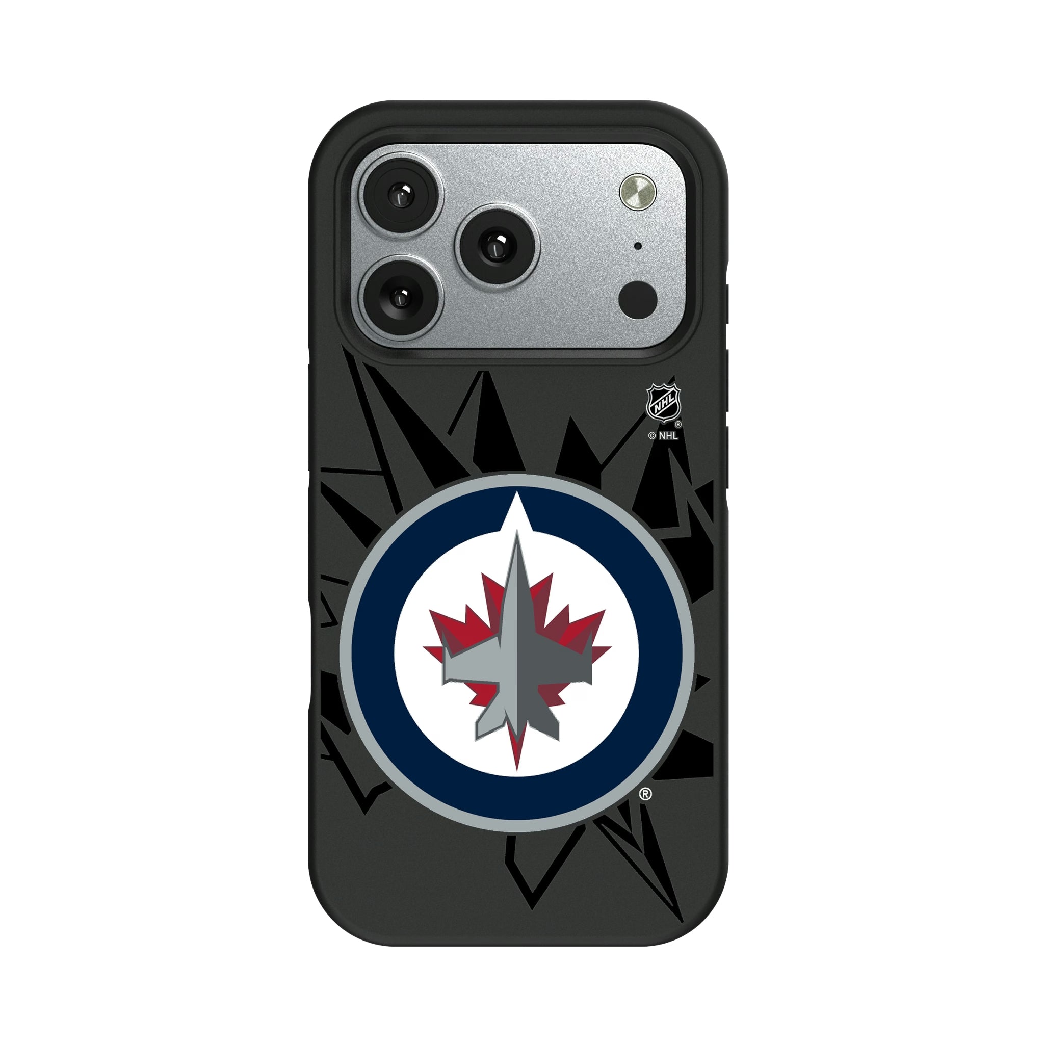 Winnipeg Jets Monocolor Tilt Bump Phone Case for Apple iPhone 3