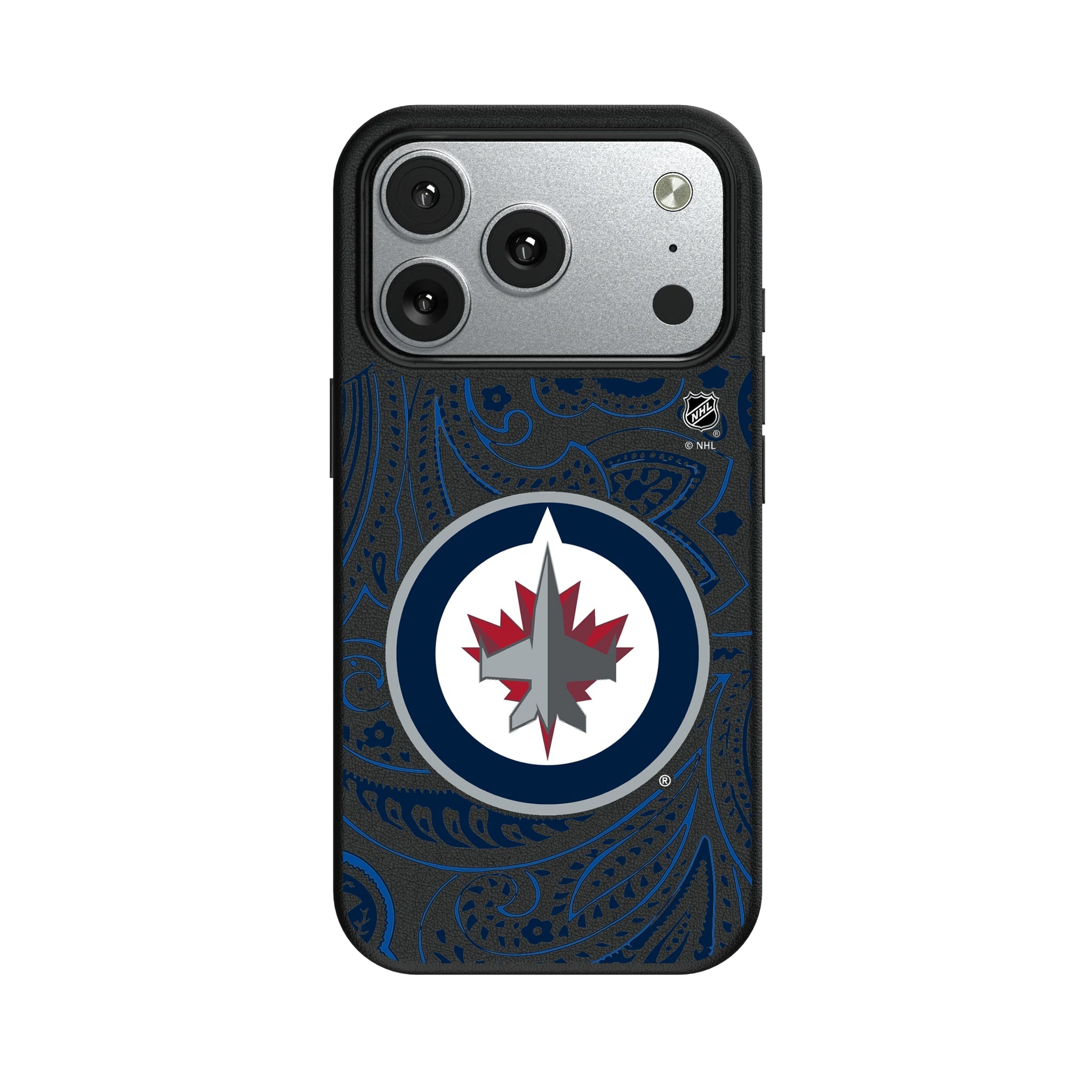 Winnipeg Jets Paisley MagSafe Compatible Phone Case for Apple iPhone 9