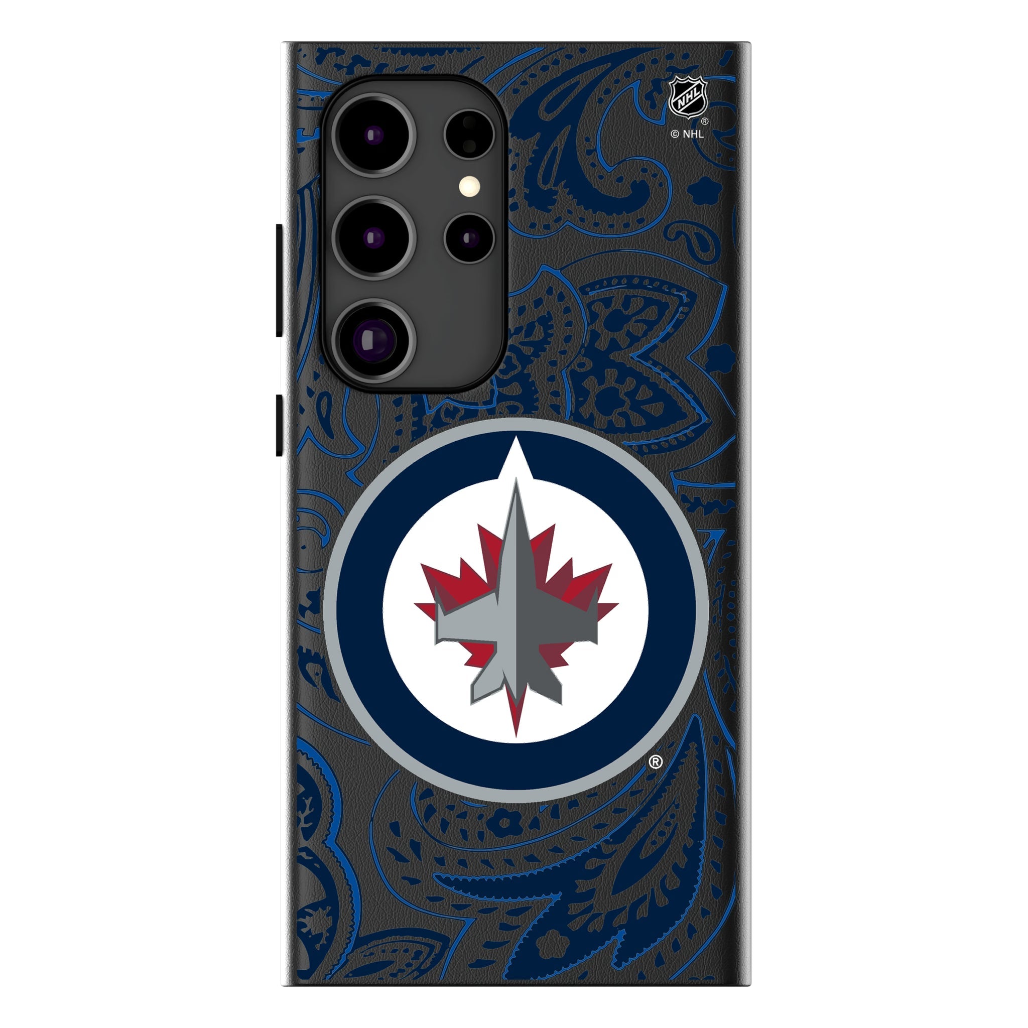 Winnipeg Jets Paisley MagSafe Compatible Phone Case for Samsung Galaxy 9