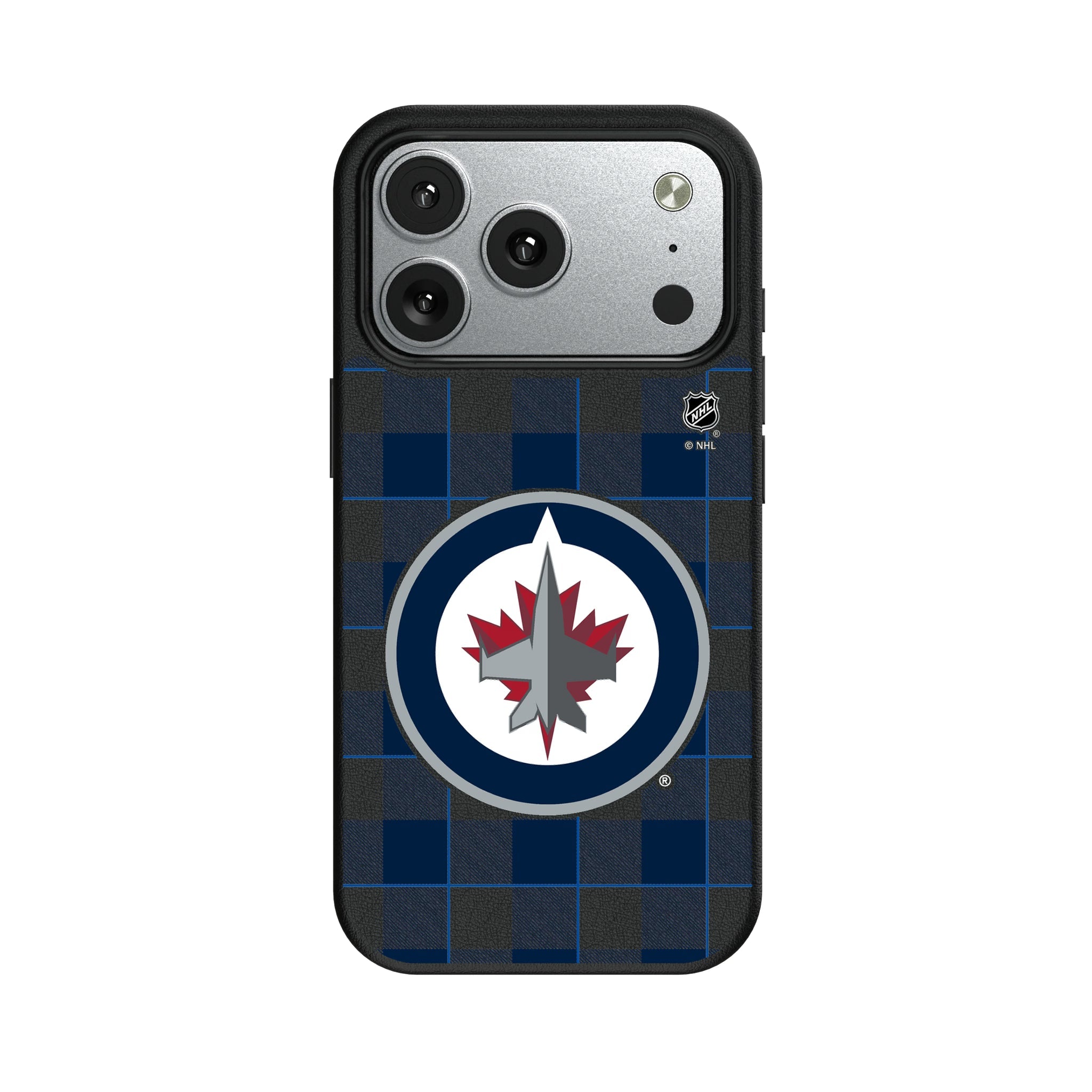 Winnipeg Jets Plaid MagSafe Compatible Phone Case for Apple iPhone 7