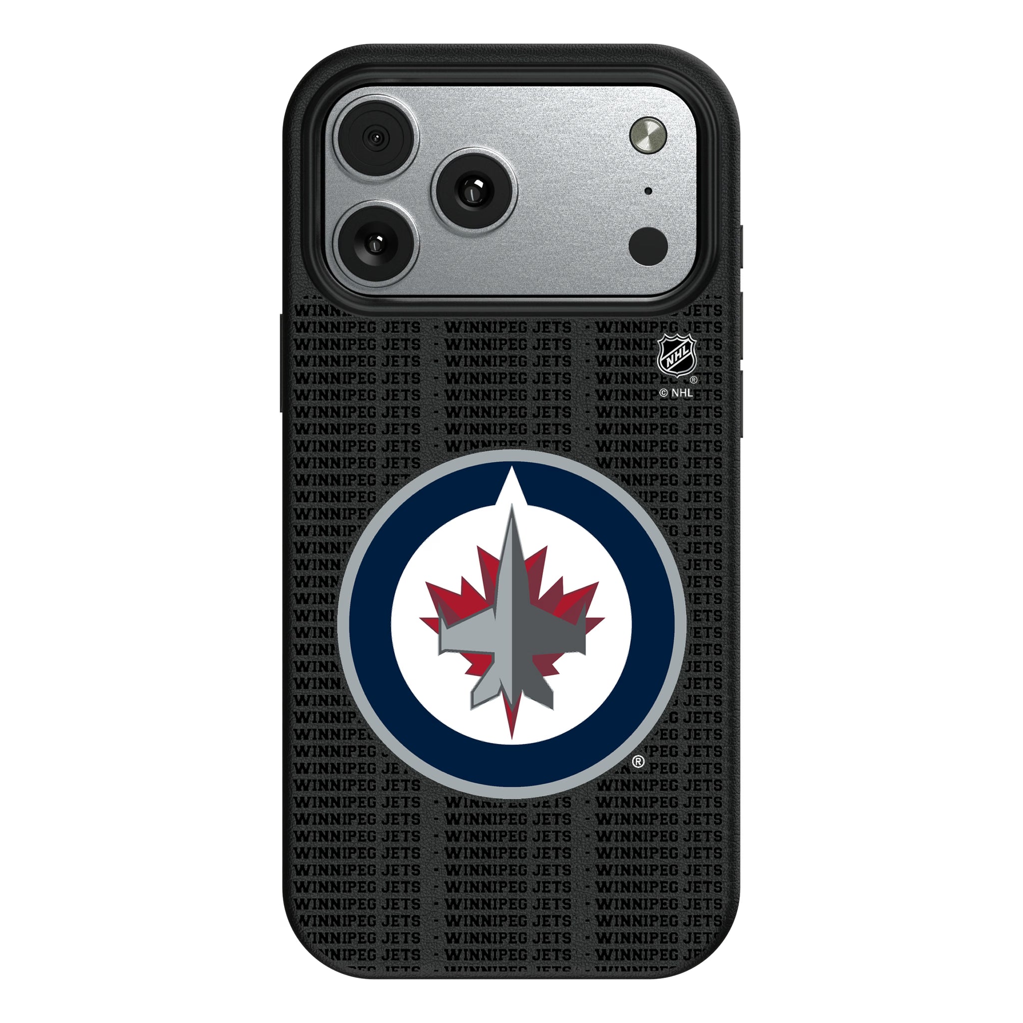 Winnipeg Jets Text Backdrop MagSafe Compatible Phone Case for Apple iPhone 9
