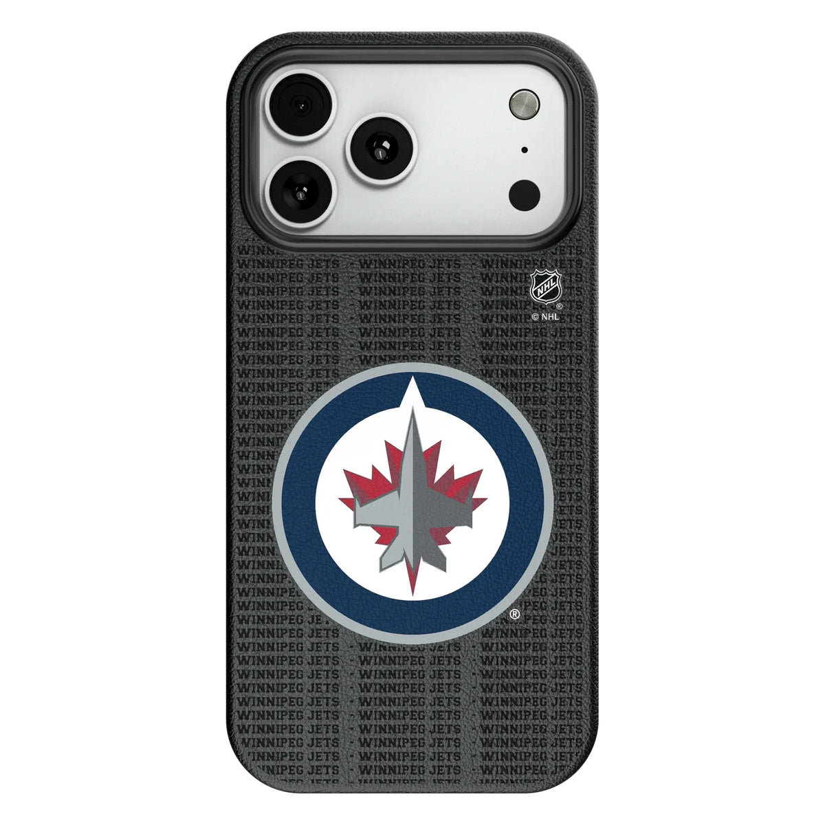 Winnipeg Jets Text Backdrop MagSafe Compatible Phone Case for Apple iPhone 10