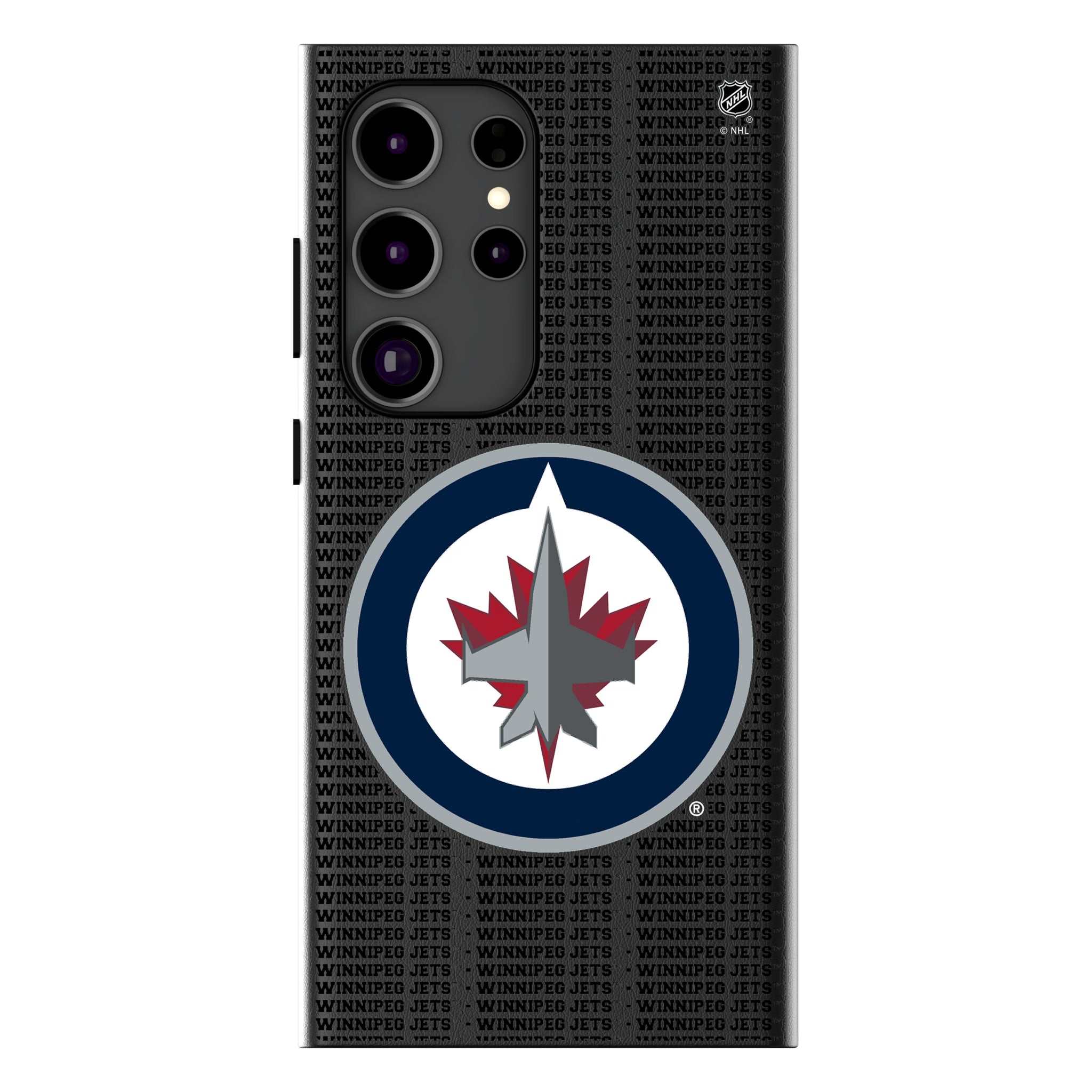 Winnipeg Jets Text Backdrop MagSafe Compatible Phone Case for Samsung Galaxy 3