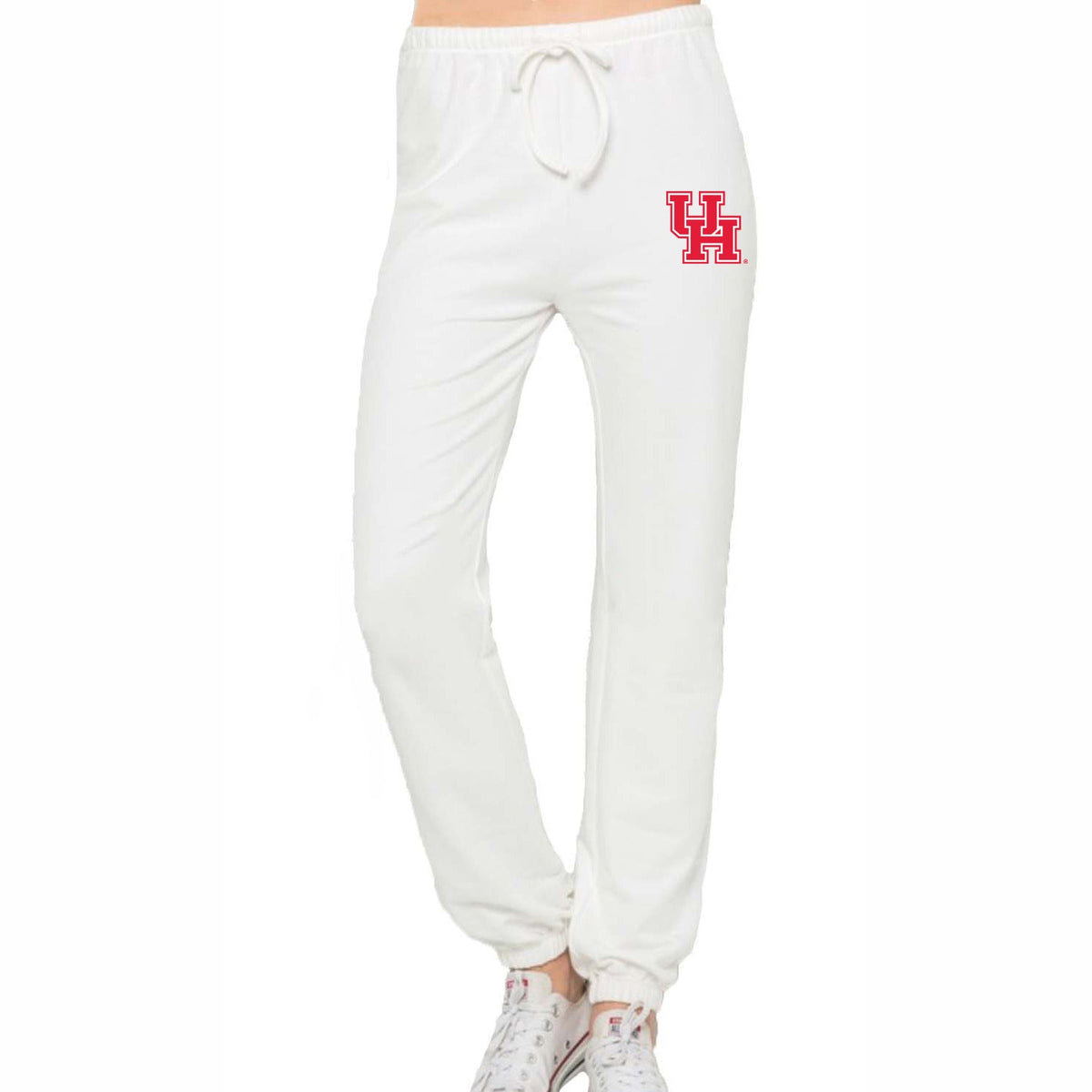 University of Houston White Joggers | lojobands 1