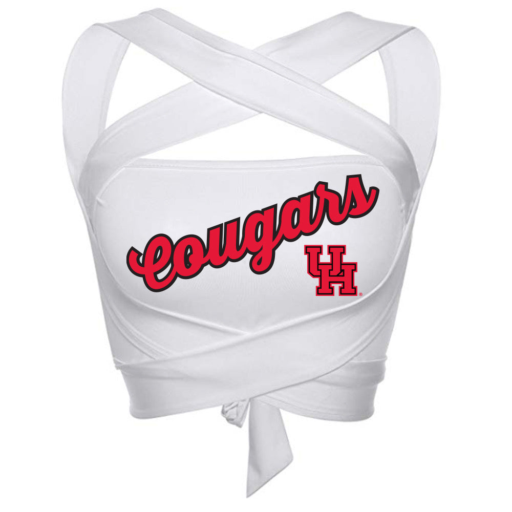 University of Houston White Multi Way Bandeau Top | lojobands 3