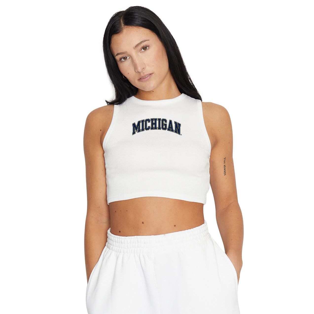 University of Michigan Touchdown Ribbed Tank | lojobands