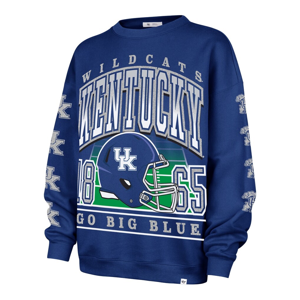 Kentucky Wildcats - NCAA Go Big Oversize Crew Women's Long Sleeve, '47 Brand 1