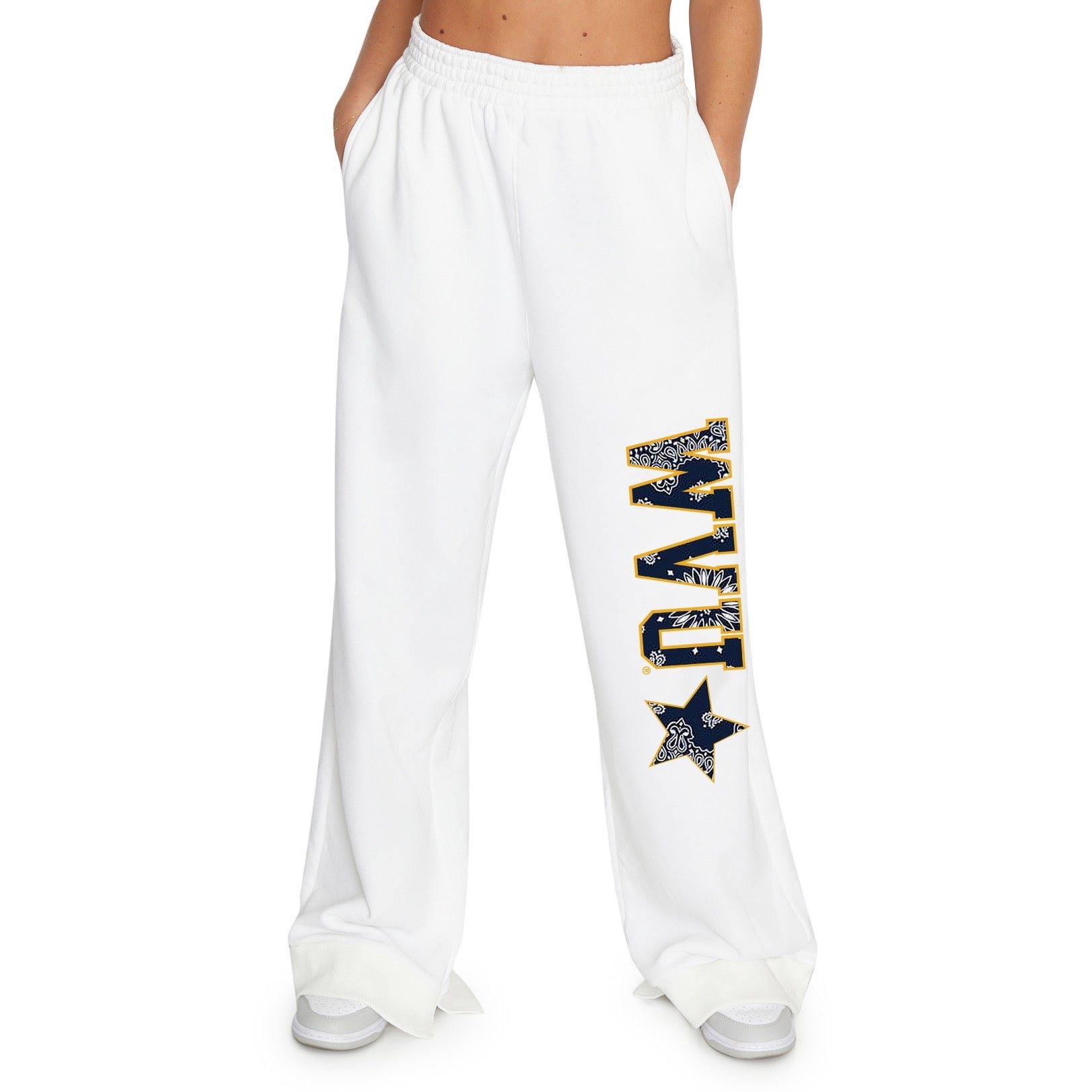 West Virginia Mountaineers Bandana Flare Sweatpants | lojobands 1