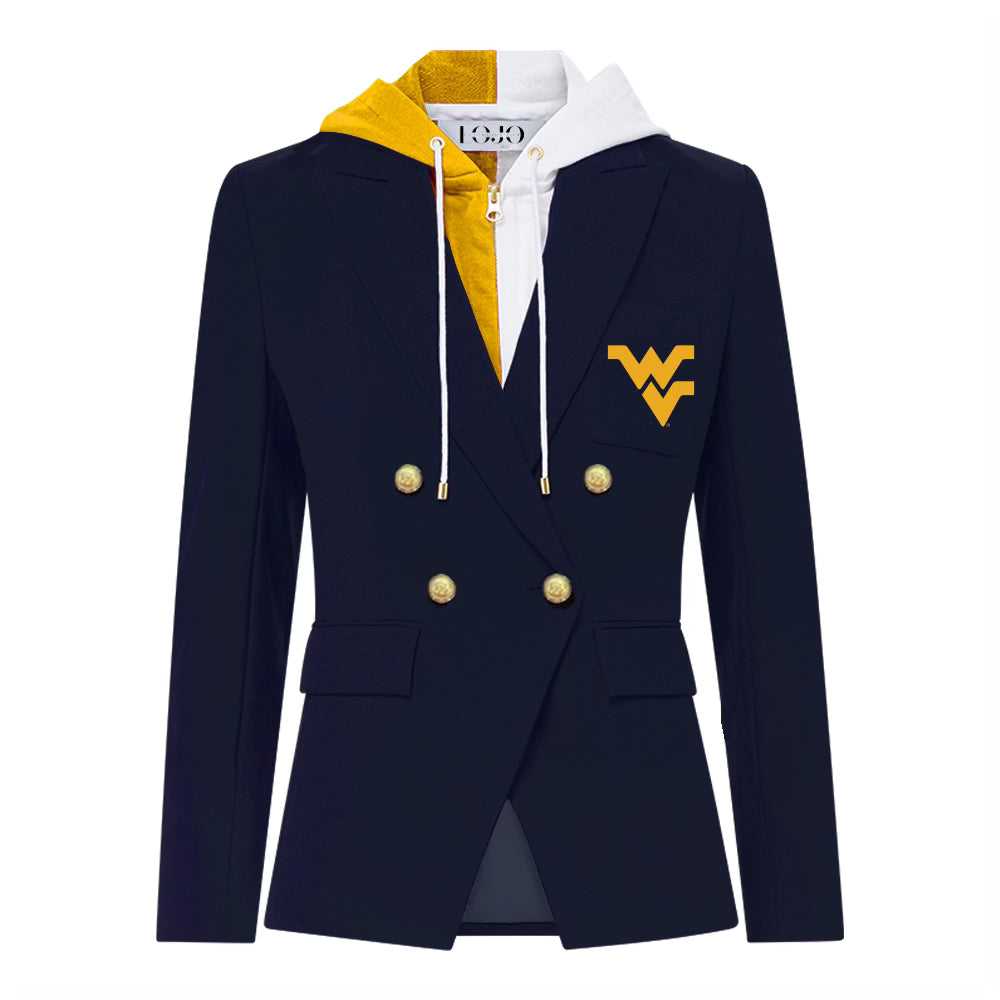 West Virginia Mountaineers Hooded Blazer Jacket | lojobands