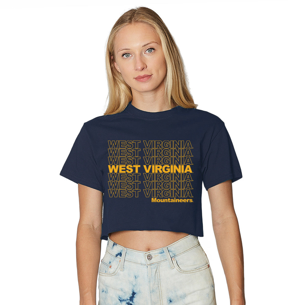 West Virginia Mountaineers Repeat Navy Tee | lojobands