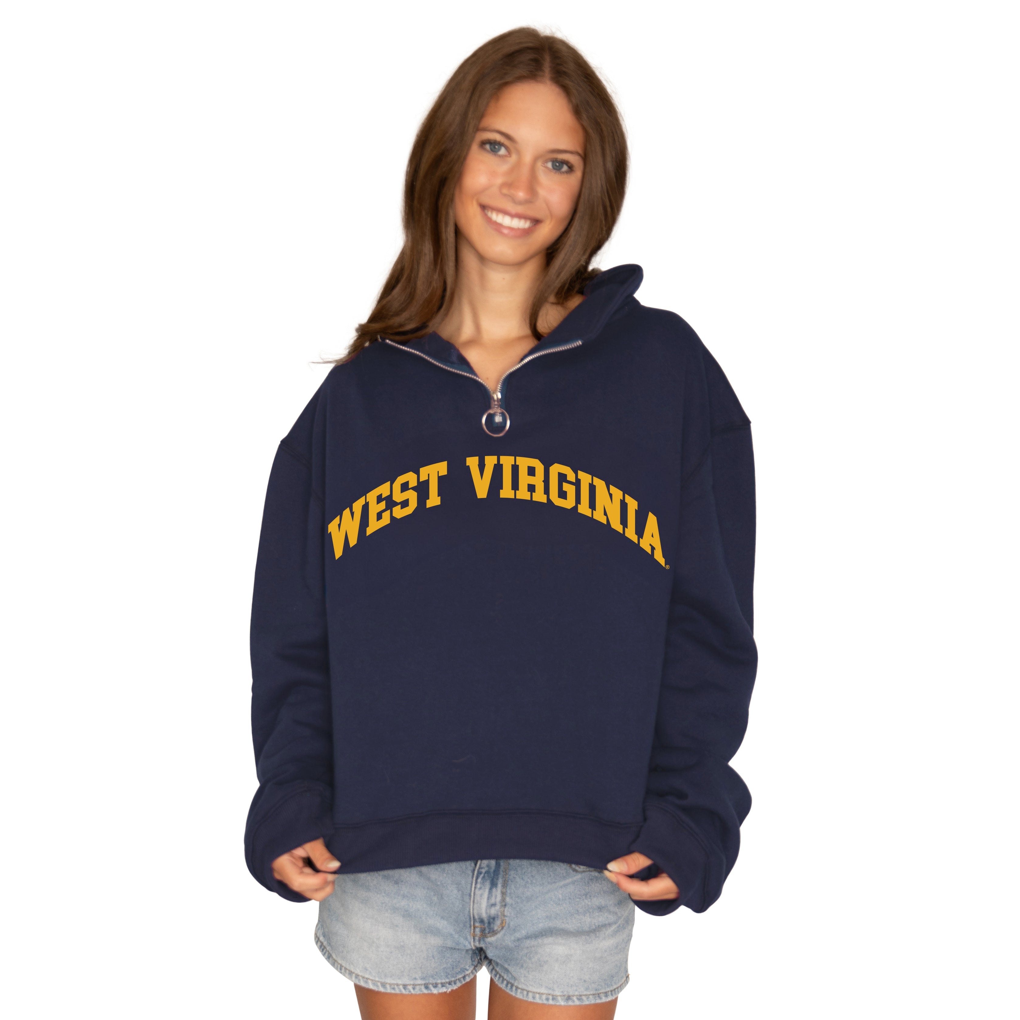 West Virginia Mountaineers Quarter Zip Sweatshirt | lojobands