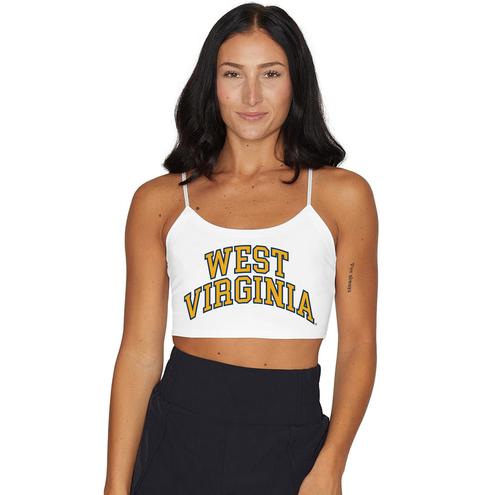 West Virginia Mountaineers White Spaghetti Tank | lojobands
