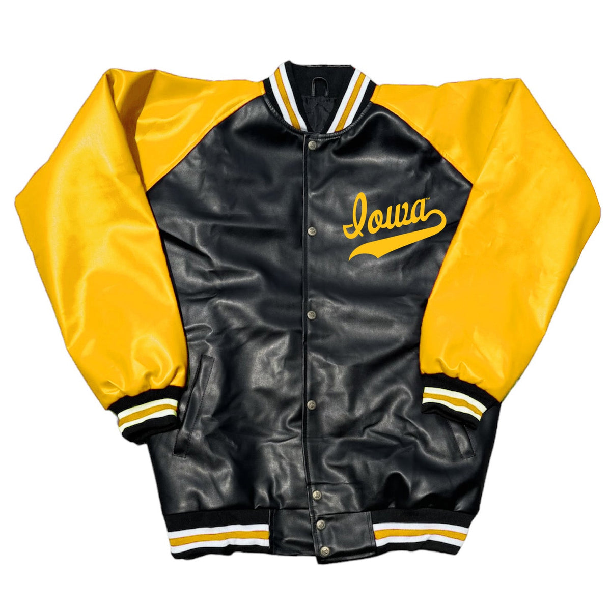 Iowa Hawkeyes Varsity Letterman Jacket | lojobands 2