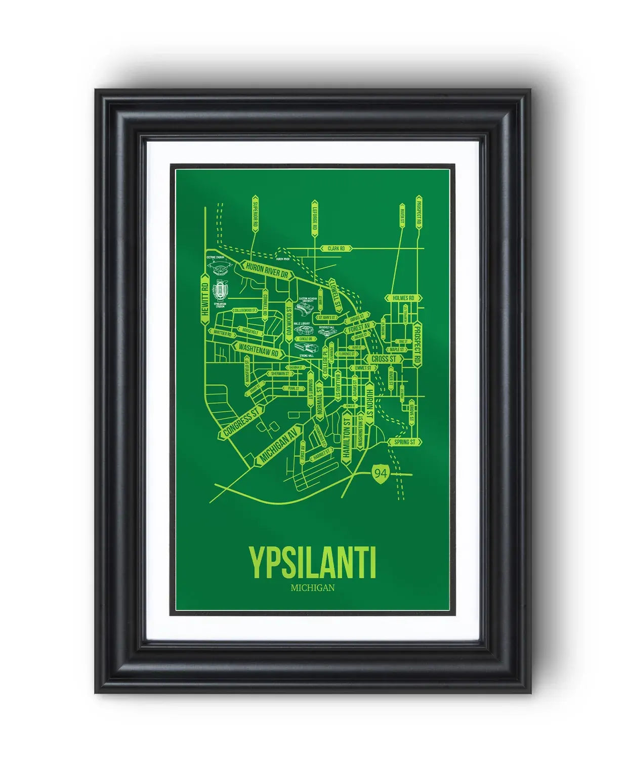 Ypsilanti, Michigan street map 13
