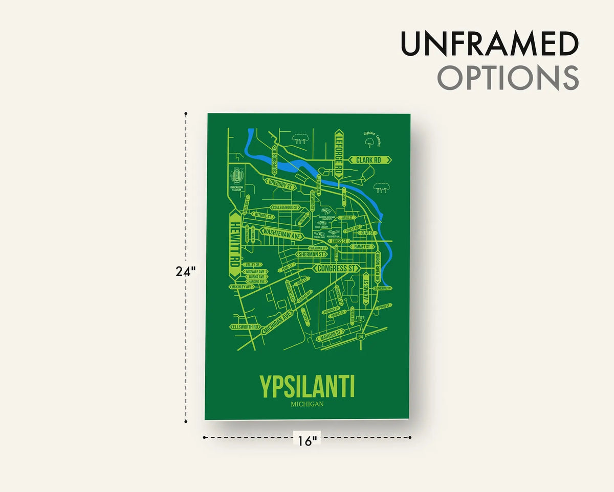 Ypsilanti, Michigan street map 18